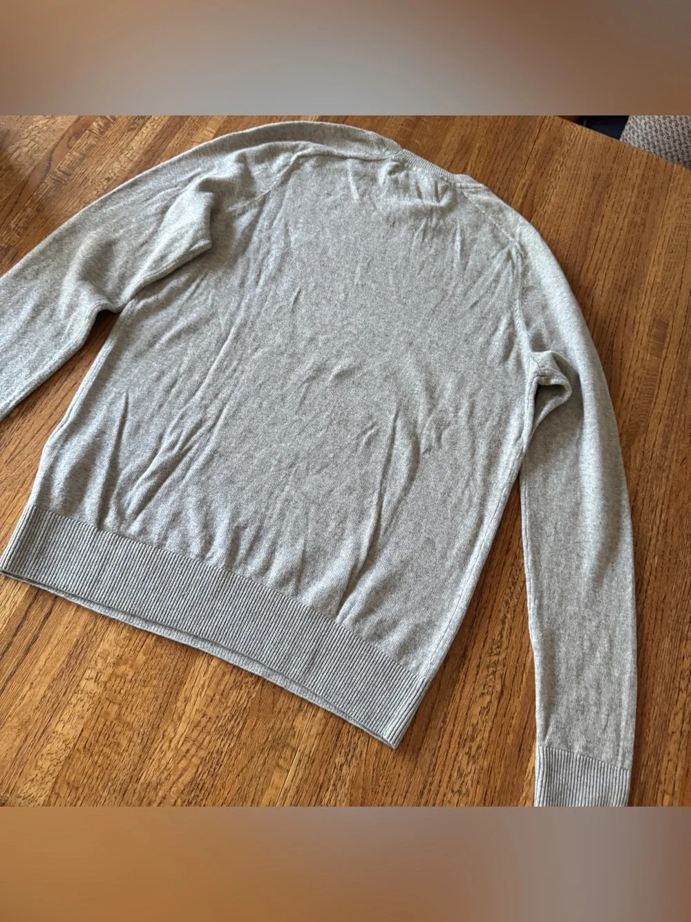 NWT Abercrombie & Fitch Soft A&F Light Grey Moose Crewneck Sweater Size Small